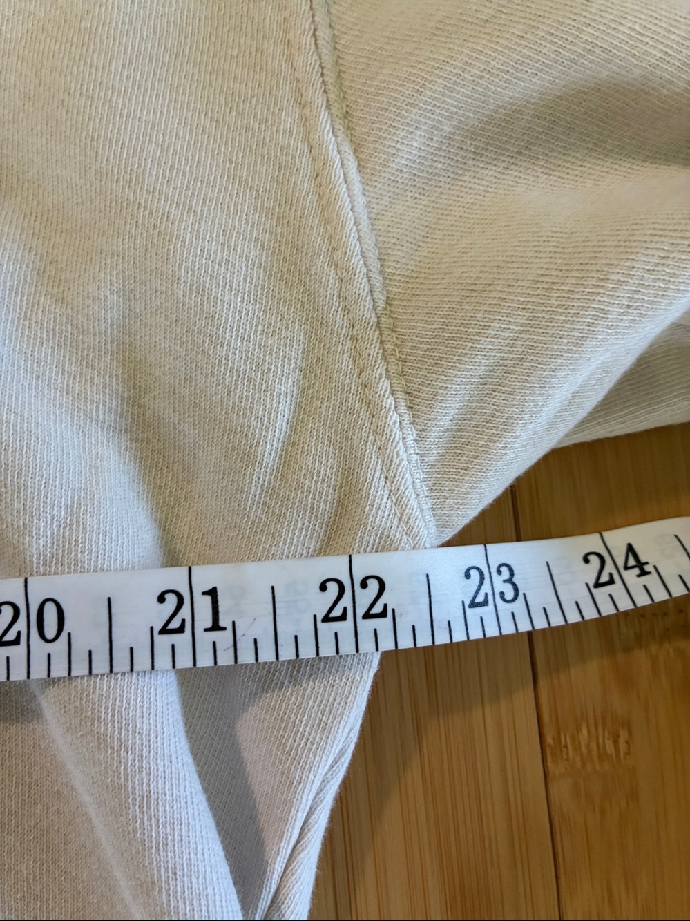 perfectwhitetee Tyler French Terry Sweatshirt Women’s M Natural Beige - Picture 6 of 7